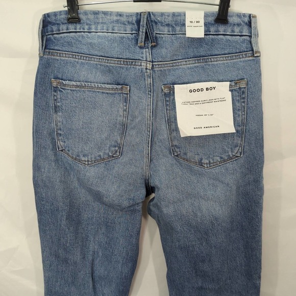 Good American Good Boy Wide Release Hem Jeans - Picture 5 of 9